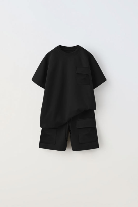 Ensemble cargo shorts - noir